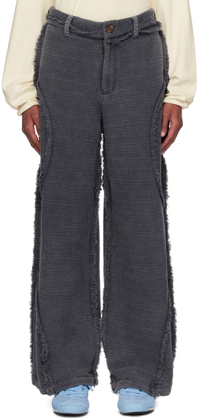 Photo: Isa Boulder SSENSE Exclusive Gray Swing Baggy Trousers