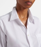 Junya Watanabe Draped cotton poplin shirt