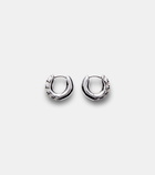 Roxanne First Super Duper 14kt white gold hoop earrings with diamonds