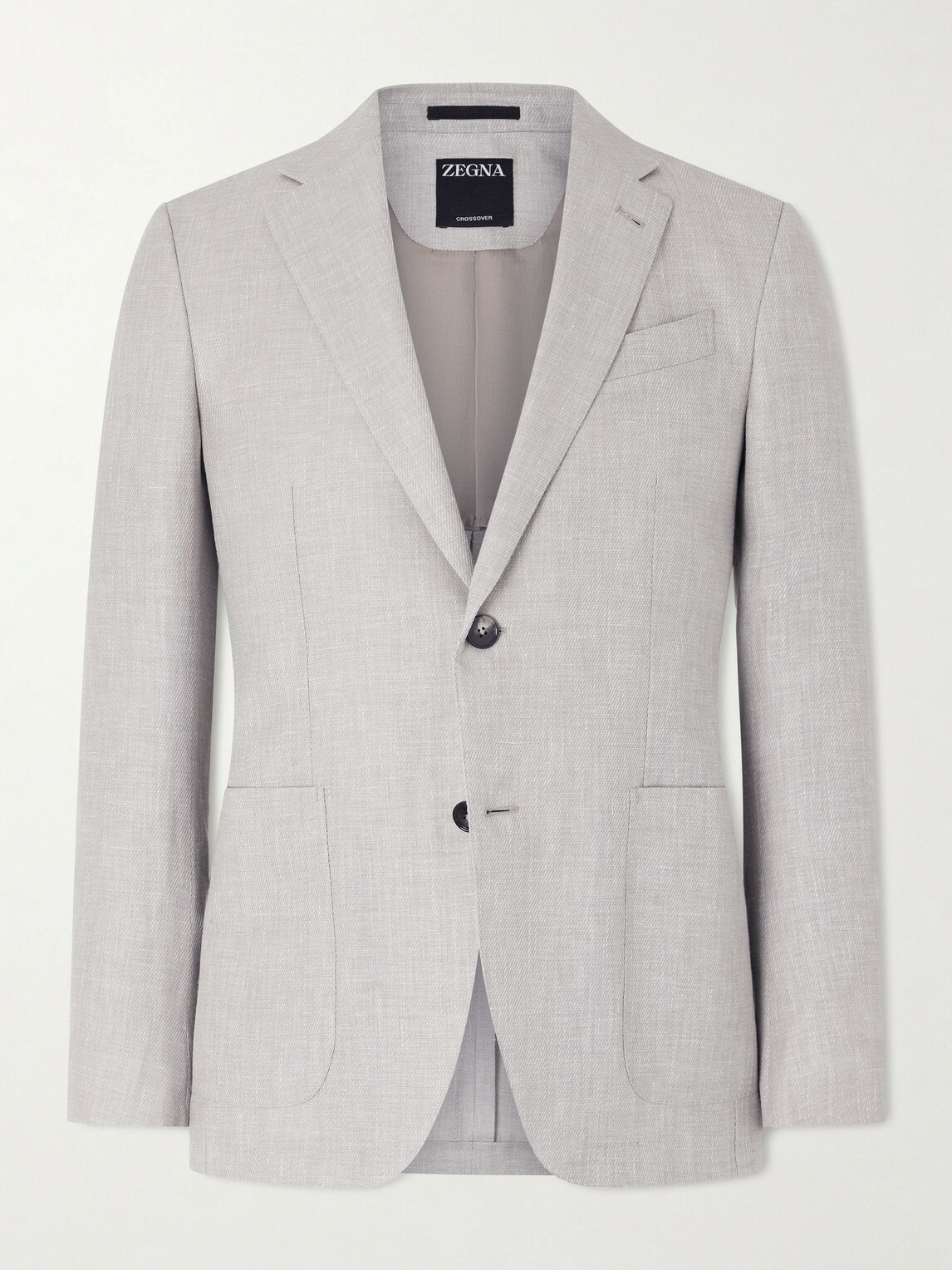 Zegna - Wool, Linen and Silk-Blend Suit Jacket - Gray