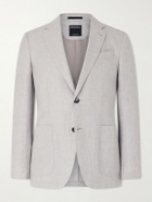 Zegna - Wool, Linen and Silk-Blend Suit Jacket - Gray