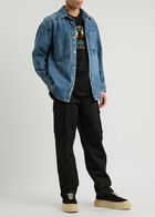 Wooyoungmi Logo-print Denim Overshirt Blue