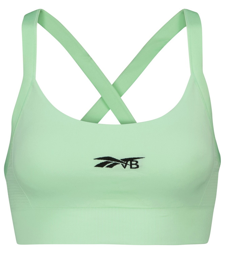 Photo: Reebok x Victoria Beckham Crossover-back logo sports bra