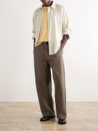 Auralee - Luster Cotton-Jersey T-Shirt - Yellow