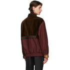 Gucci Brown and Burgundy GG Mignon Jacket