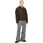 MM6 Maison Margiela Brown Insulated Cotton Wool Jacket