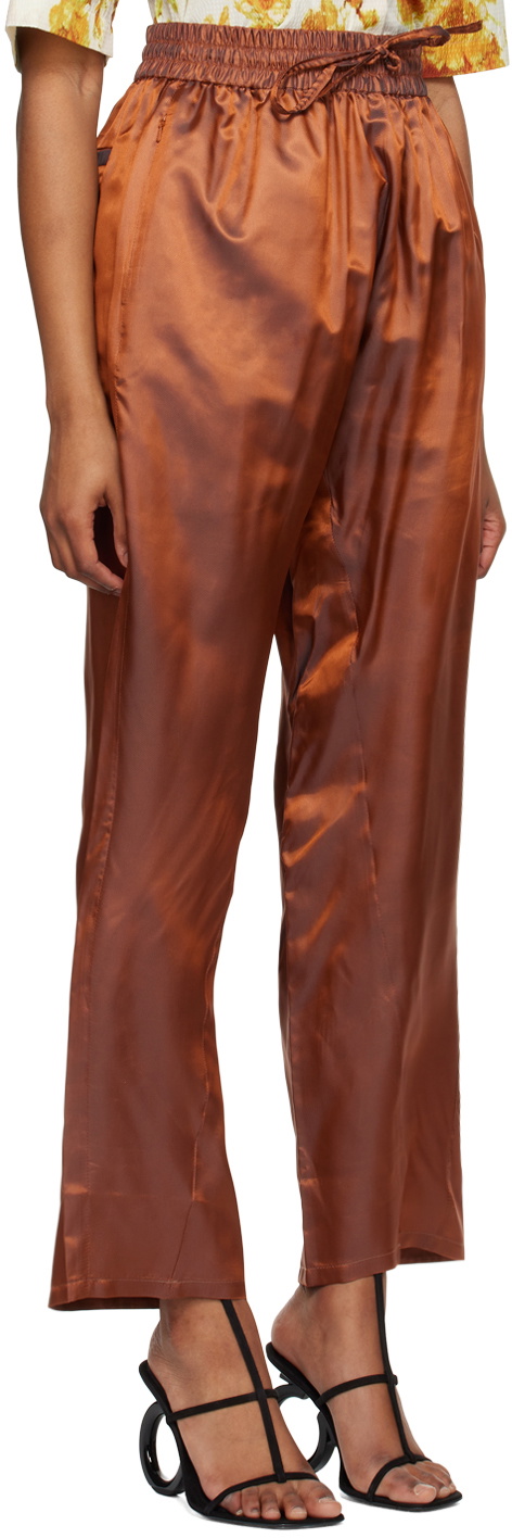 Bianca Saunders Orange Drawstring Lounge Pants