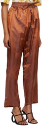 Bianca Saunders Orange Drawstring Lounge Pants