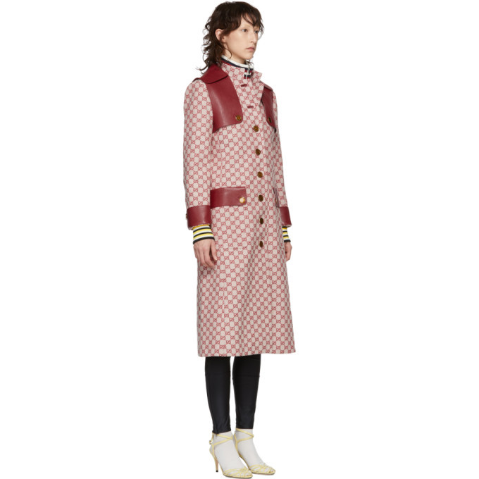 Gucci red trench coat sale