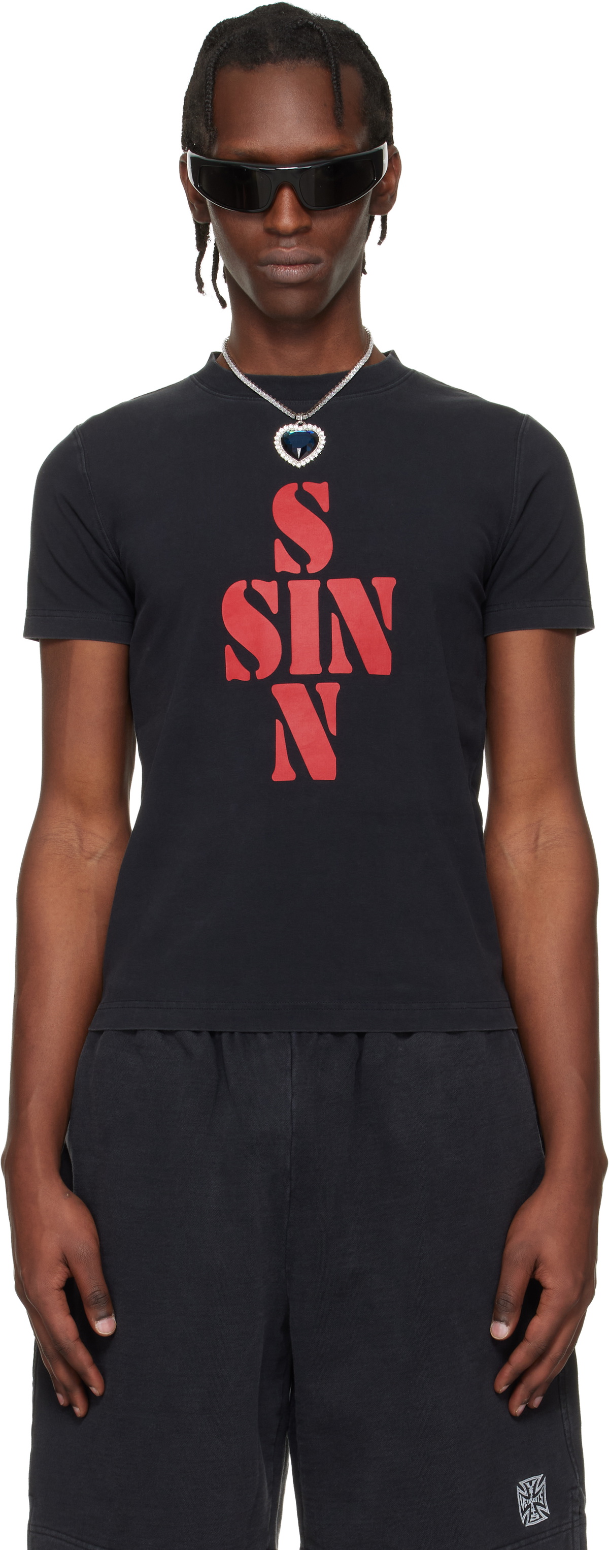 Vetements - Oversized Logo-Print Cotton-Jersey T-Shirt - Black