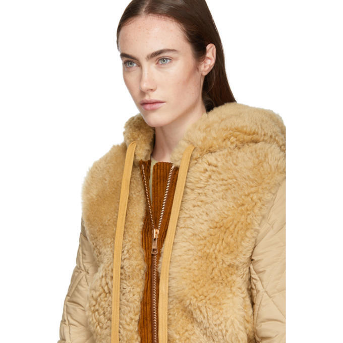 See by chloe shearling on sale jacket