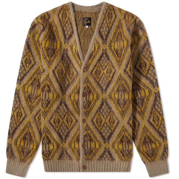 Photo: Needles Mohair Geometric Diamond Cardigan