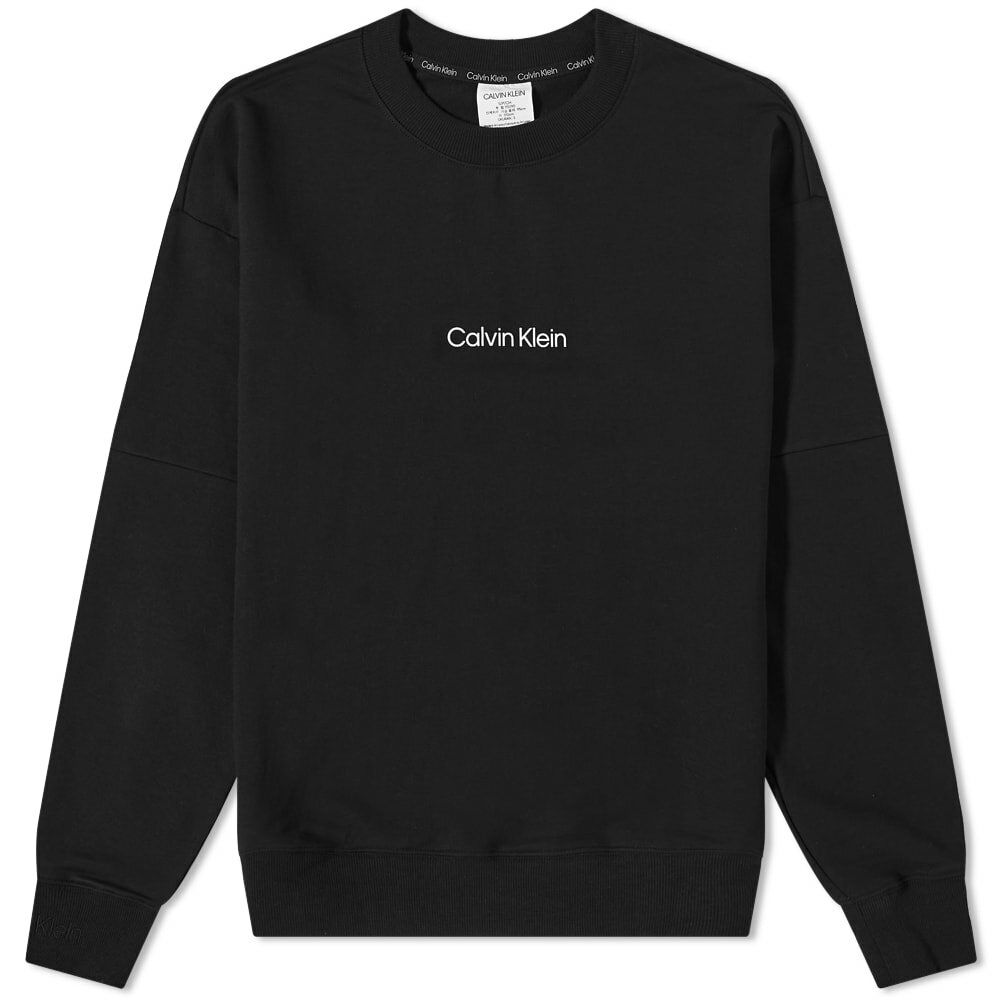 Calvin Klein Men's Logo Sweat in Black Calvin Klein