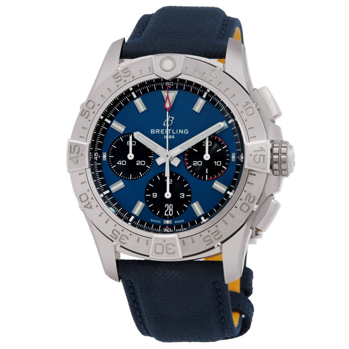 Photo: Breitling Avenger 42 Chronograph Automatic Chronometer Blue Dial Mens Watch AB0146101C1X1