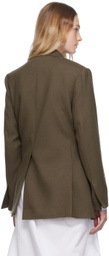 KIMHĒKIM Khaki Draped Blazer