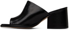 Aeyde Black Amanda Nappa Heeled Sandals