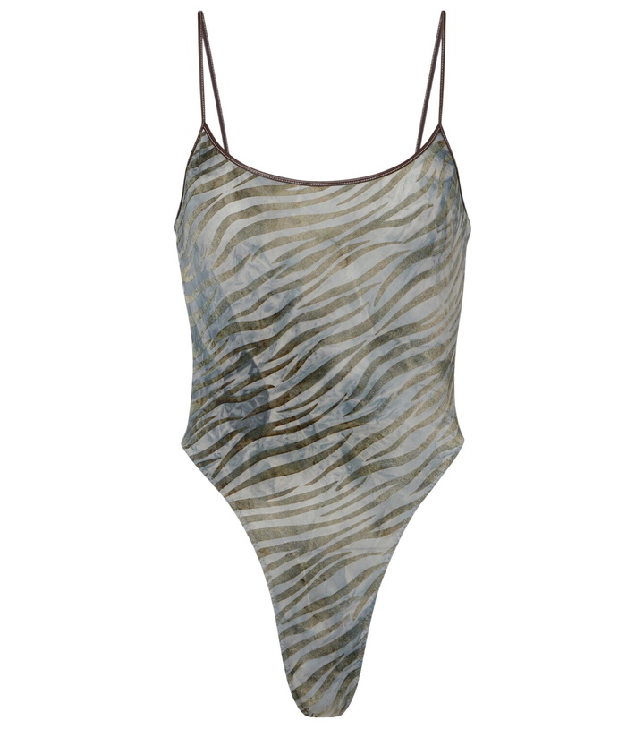 Photo: Jacques Wei Zebra-print bodysuit