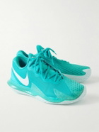 Nike Tennis - NikeCourt Zoom Vapor Cage 4 Rafa Rubber-Trimmed Mesh Sneakers - Blue