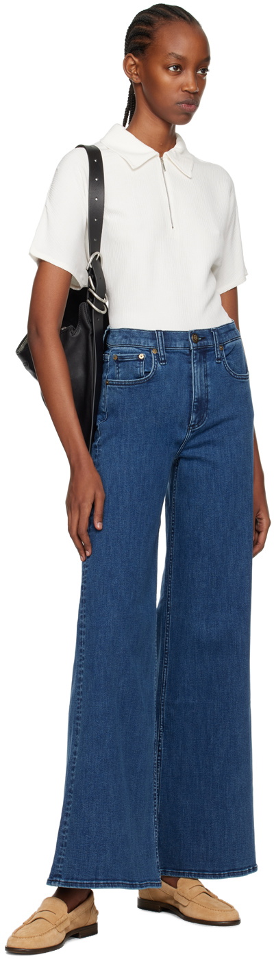 Blue Sofie high-waist jeans, Rag & Bone