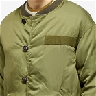 Visvim Men's Corps Down Reversible Jacket in Green