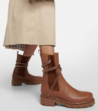 Rene Caovilla Chelsea leather ankle boots