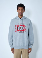 Gucci Logo Motif Hooded Sweatshirt