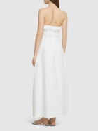 DESIGNERS REMIX Connor Strapless Cotton Midi Dress