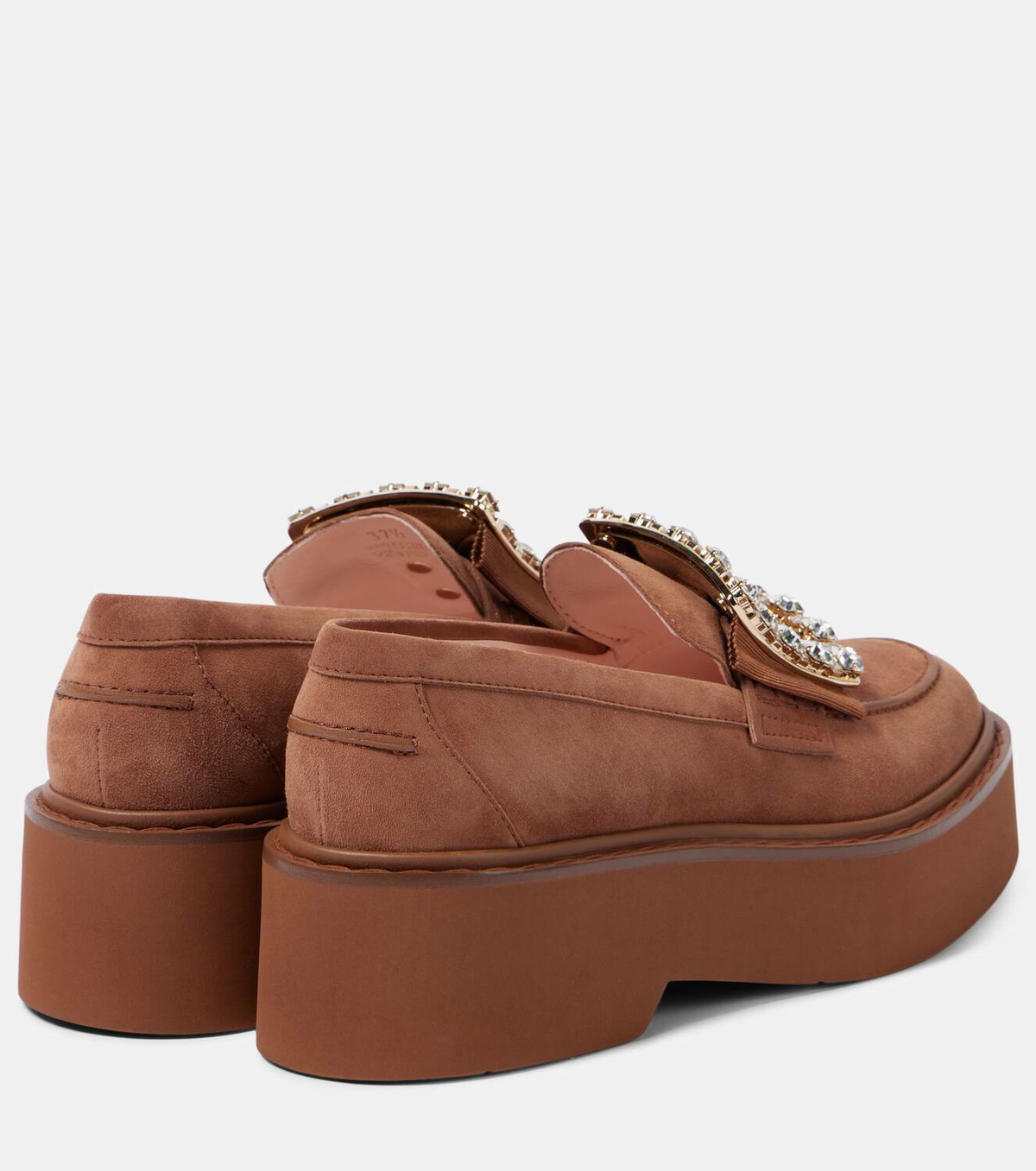 Roger Vivier Viv' Rangers patent leather platform loafers