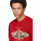 Gucci Red Gucci Garden Anger Forest Moth Sweater