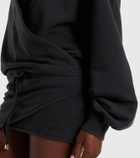 The Attico Cotton jersey sweatshirt dress