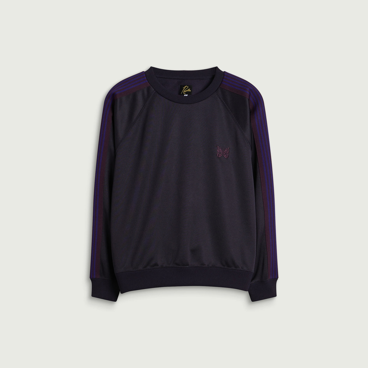 Needles Women's Crew Neck Track Pullover in Purple
