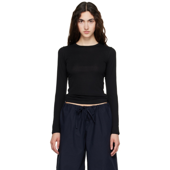 Photo: FLORE FLORE Black Olivia Longsleeve T-shirt