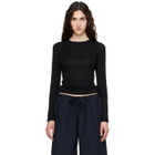 FLORE FLORE Black Olivia Longsleeve T-shirt