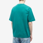 Drole de Monsieur Men's Drôle de Monsieur Not From Paris Madame Tartan T-Shirt in Forest Green