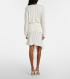Christopher Esber Stone Pin draped jersey minidress