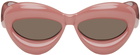 LOEWE Pink Inflated Cat-Eye Sunglasses
