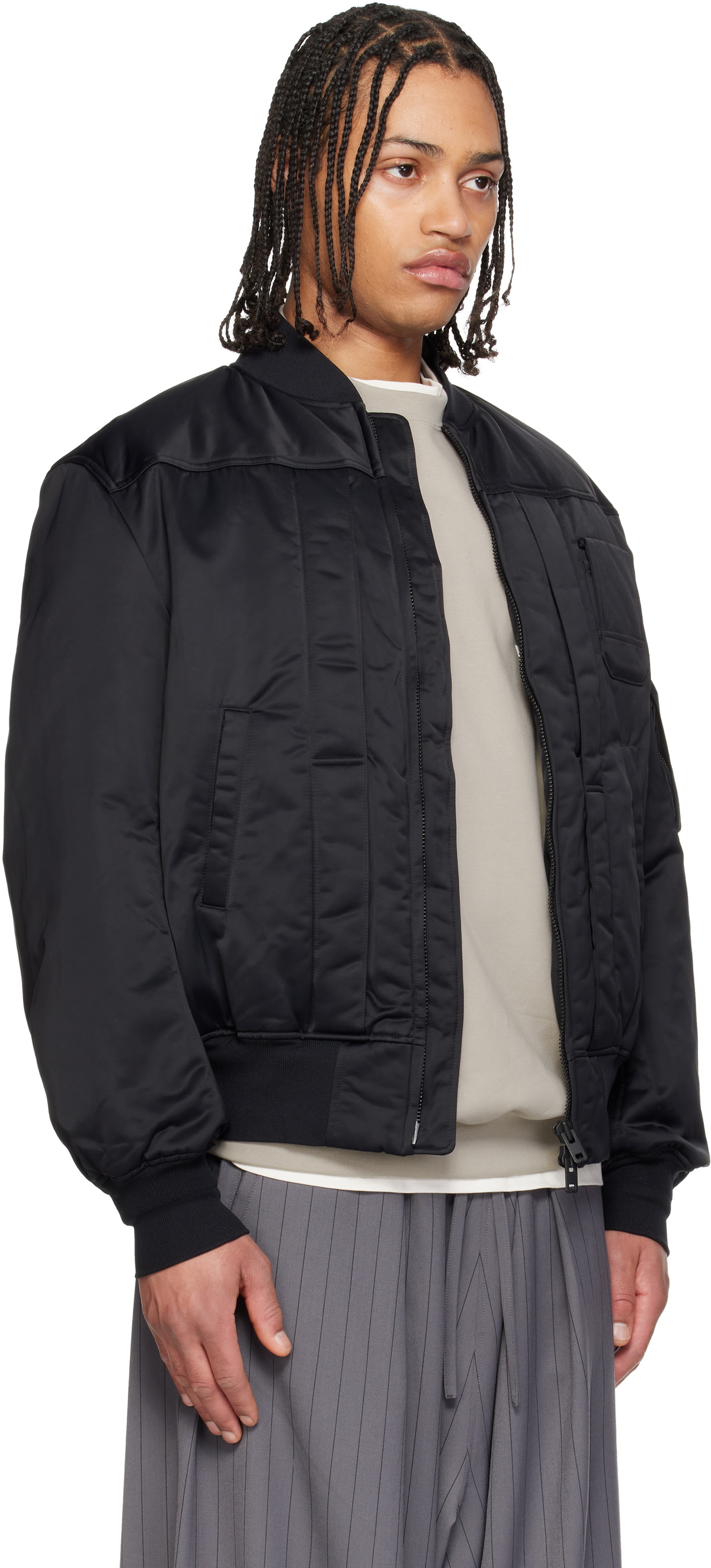 Y-3 Black Bomber Jacket