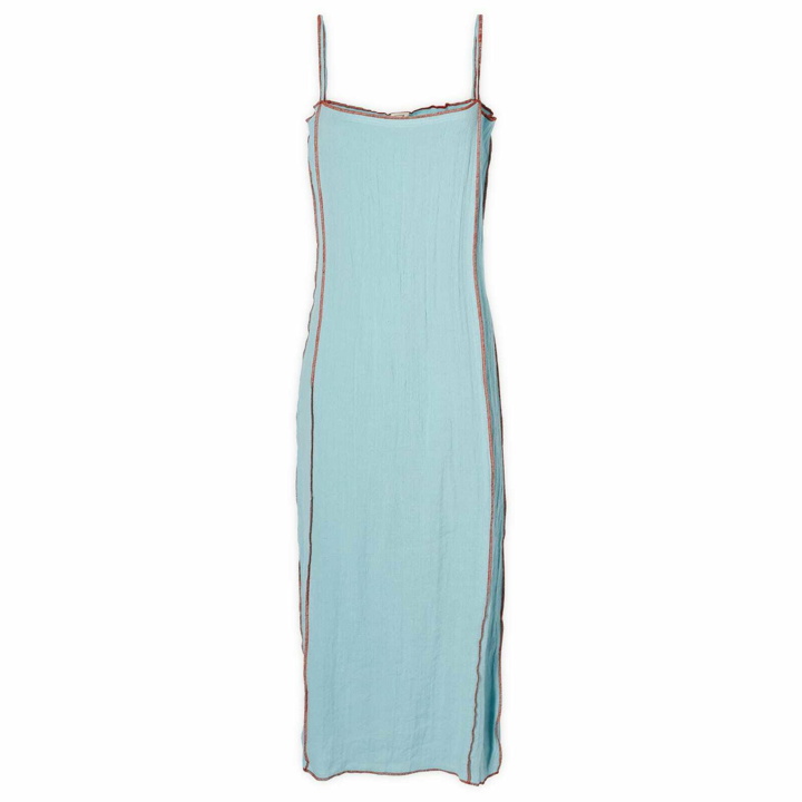 Photo: Baserange Women's Shok Slip Dress in Wuxi Blue