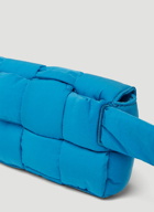 Casette Padded Tech Belt Bag in Blue