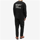 WTAPS Men's Long Sleeve 12 Printed T-Shirt in Black