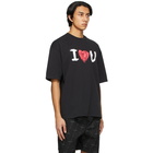 Balenciaga Black I Love U T-Shirt