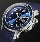 Bremont - Supermarine S500 Automatic 43mm Stainless Steel and Rubber Watch, Ref. No. S500/BL - Blue