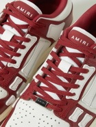 AMIRI - Skel-Top Colour-Block Leather Sneakers - Burgundy