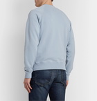 TOM FORD - Garment-Dyed Fleece-Back Cotton-Jersey Sweatshirt - Blue