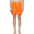 Solid and Striped Orange Classic Swim Shorts