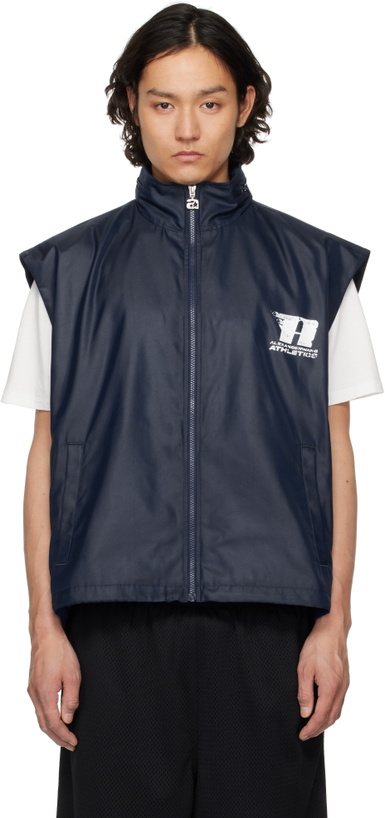 Photo: Alexander Wang Navy Oversize Canvas Vest