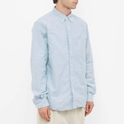 Beams Plus Men's Button Down Oxford Shirt in Blue