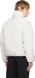 Izzue Off-White Taslan Down Jacket