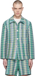 AMOMENTO Multicolor Cotton Check Jacket