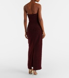 Clio Peppiatt Tina embellished strapless gown